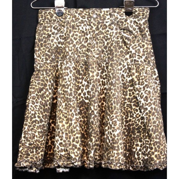 Childrens Place Girls 2 Pc Rose Cheetah Print Outfit Tank top Skirt sz 14 XL NWT - Picture 8 of 13